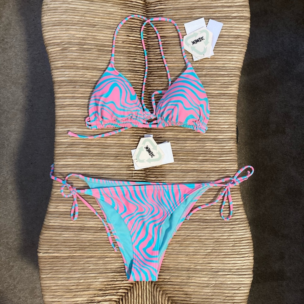 Pursuit Pink and Teal Bikini